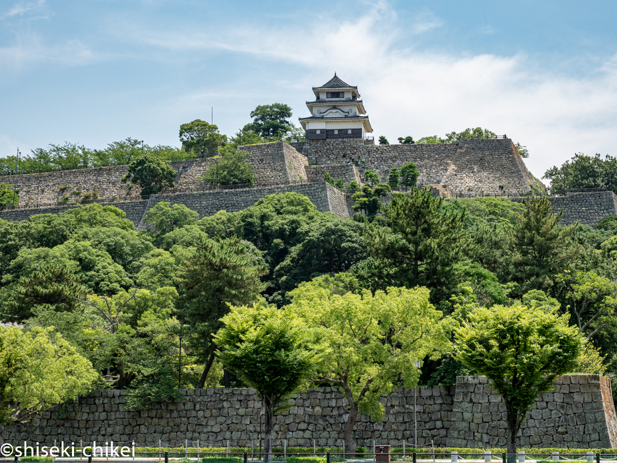 讃岐国 丸亀藩 - 全国史跡巡りと地形地図