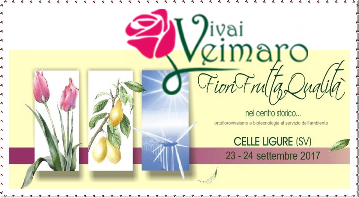 "Fiori Frutta Qualità'" 23-34 Settembre | Celle Ligure (SV) Vivai Veimaro vi Aspettano ☘