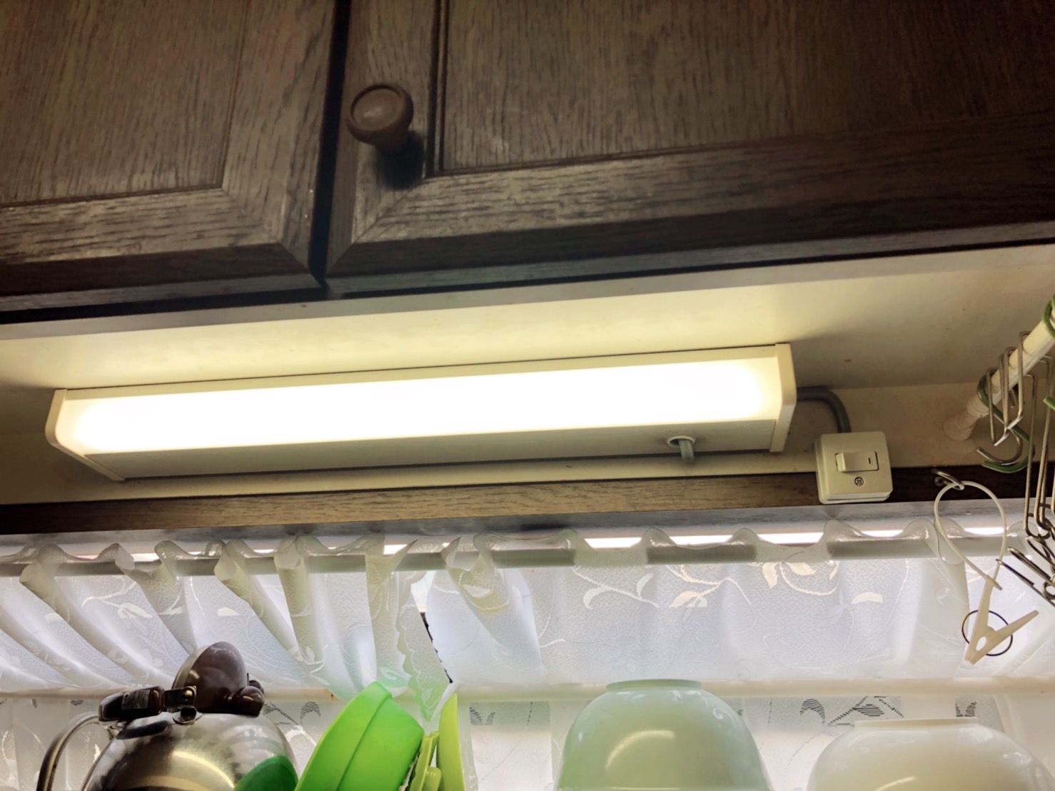 台所照明のスイッチ不良交換