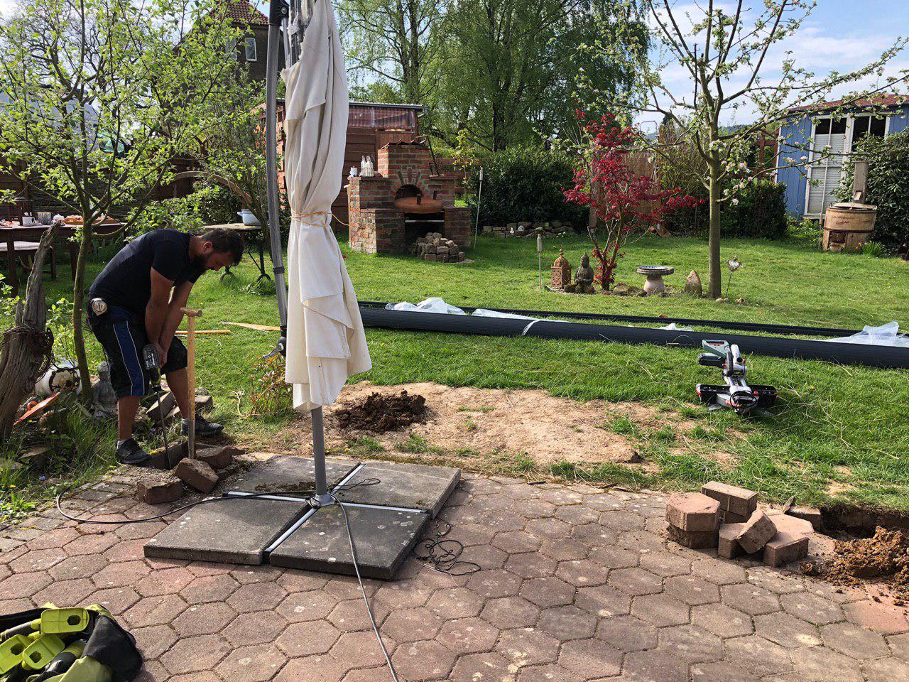 Terrasse - Teich Seite