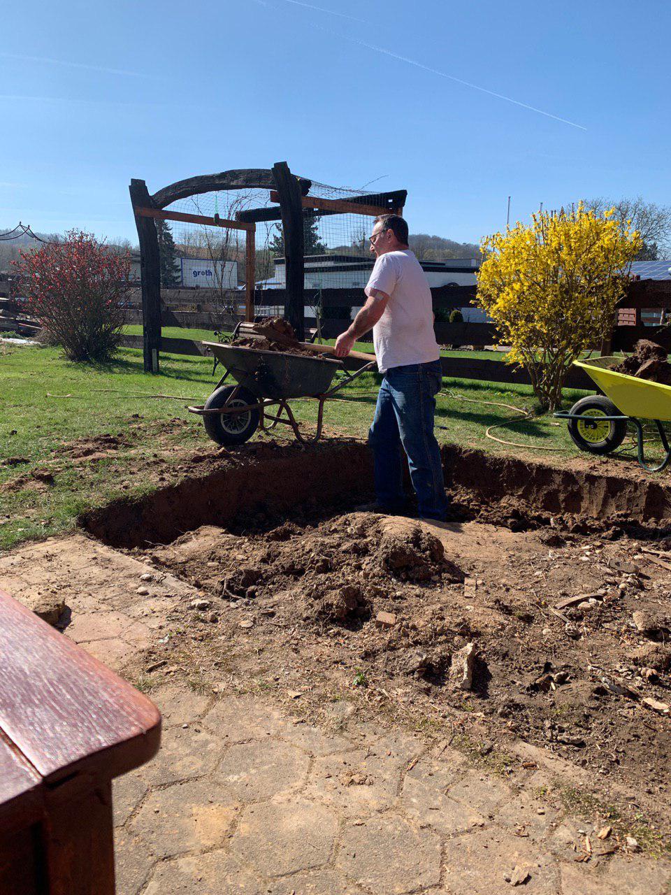 Terrasse - Teich Seite