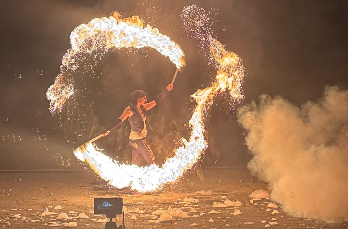 Flammenkreise in Itzehoe