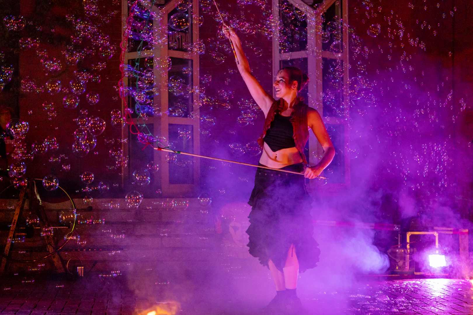 Feuershow am Bistro "Neue Holländerei" in Meldorf, Foto: Lisa Krechting