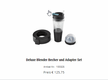 Adapter Set für Deluxe Blender Pampered Chef