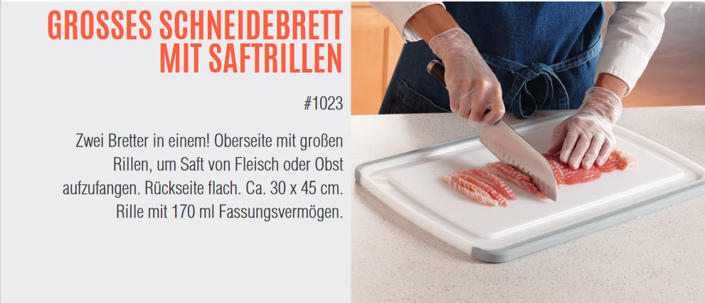 Pampered Chef Must Have im Dezember - das mega große Schneidbrett