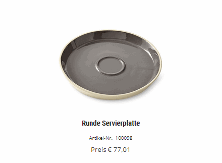 Runde Servierplatte von Pammpered Chef