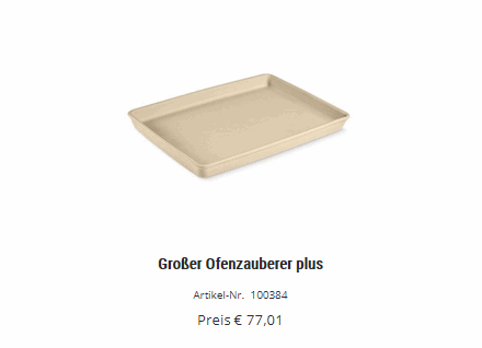 Ofenzauberer James Plus (derzeit noch ohne Wabenmuster auf der Rückseite)