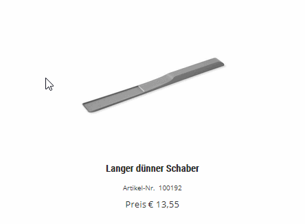 Langer dünner Schaber Pampered Chef