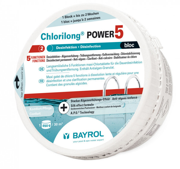 Bayrol Chlorilong Power 5 Multi-Action Bloc 07500 Poolchemie