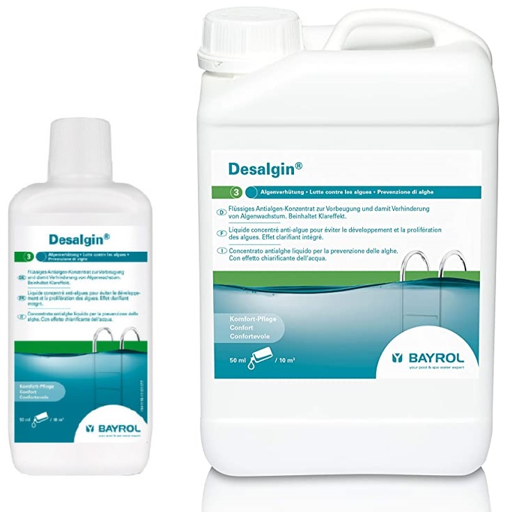 Bayrol Algenmittel Desalgin 1L 07285 und 3L 07286 Wasserpflege Poolbedarf