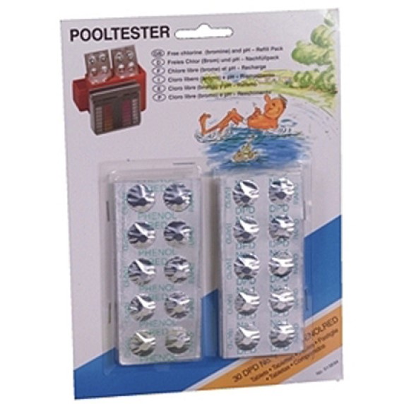 Nachfülltabletten Reagenztabletten pH Chlor Pooltester Phenol Red DPD 28127