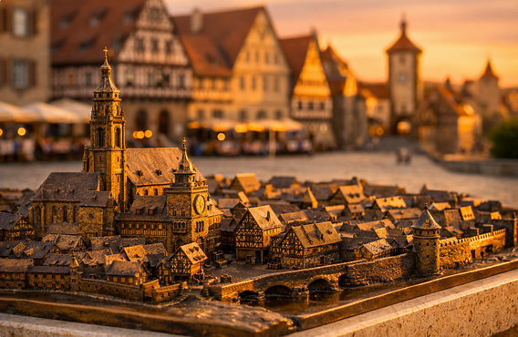 Bronzemodell Rothenburg ob der Tauber