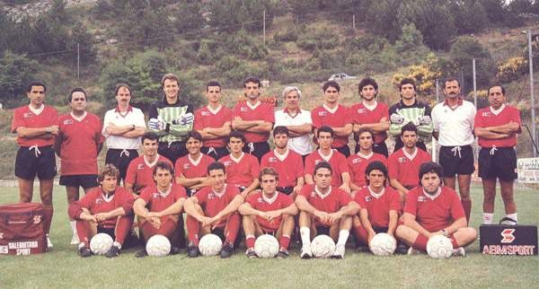 Formazione Salernitana 1990 - 1991