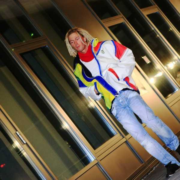 Herren Segeltuchjacke rot-blau-weiß Segelmode Heppenheim Bergstraße Odenwald