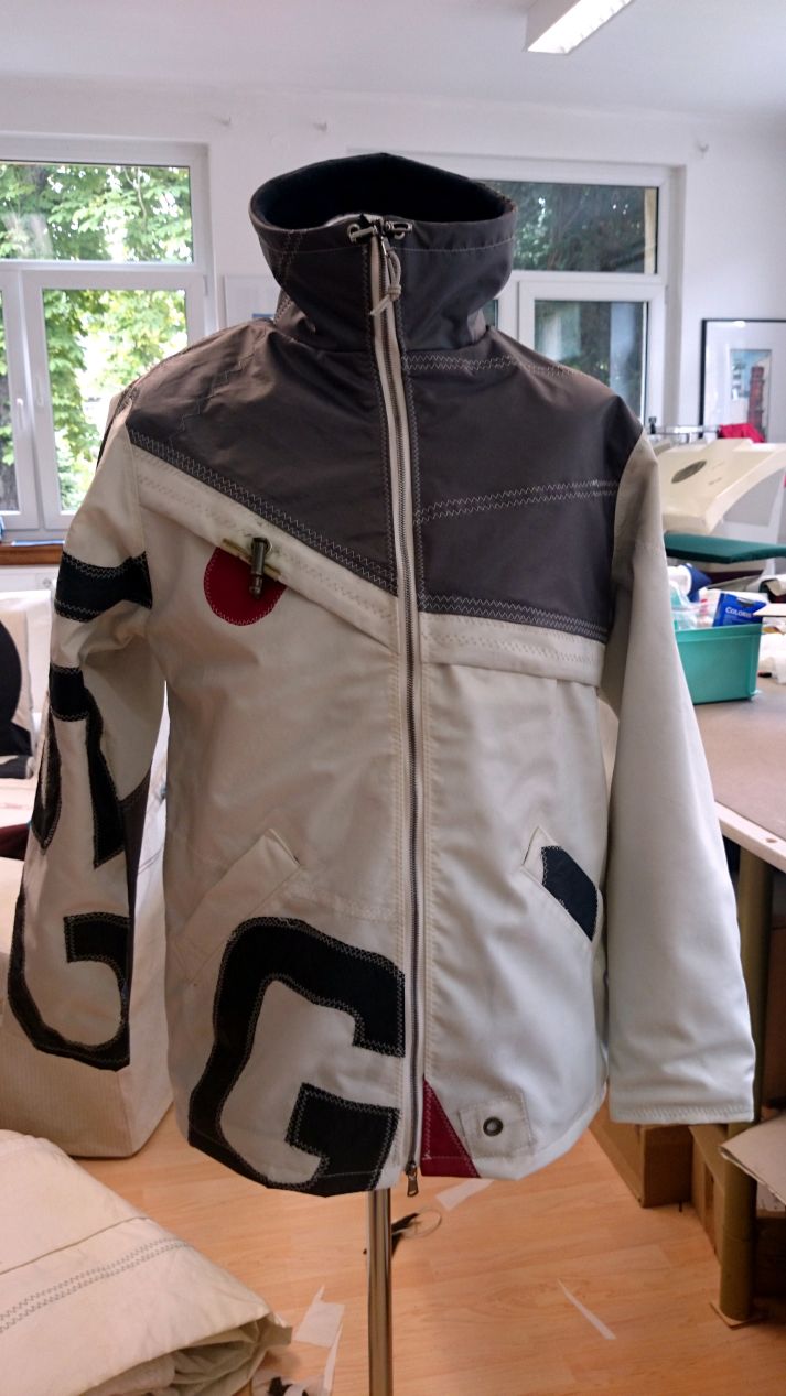 Jacke aus Segeltuch sailart fashion - Segeltuchmode aus Heppenheim