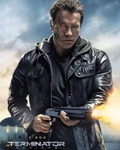 Arnold Schwarzenegger trägt Matchless Kensington Jacke im Terminator Film