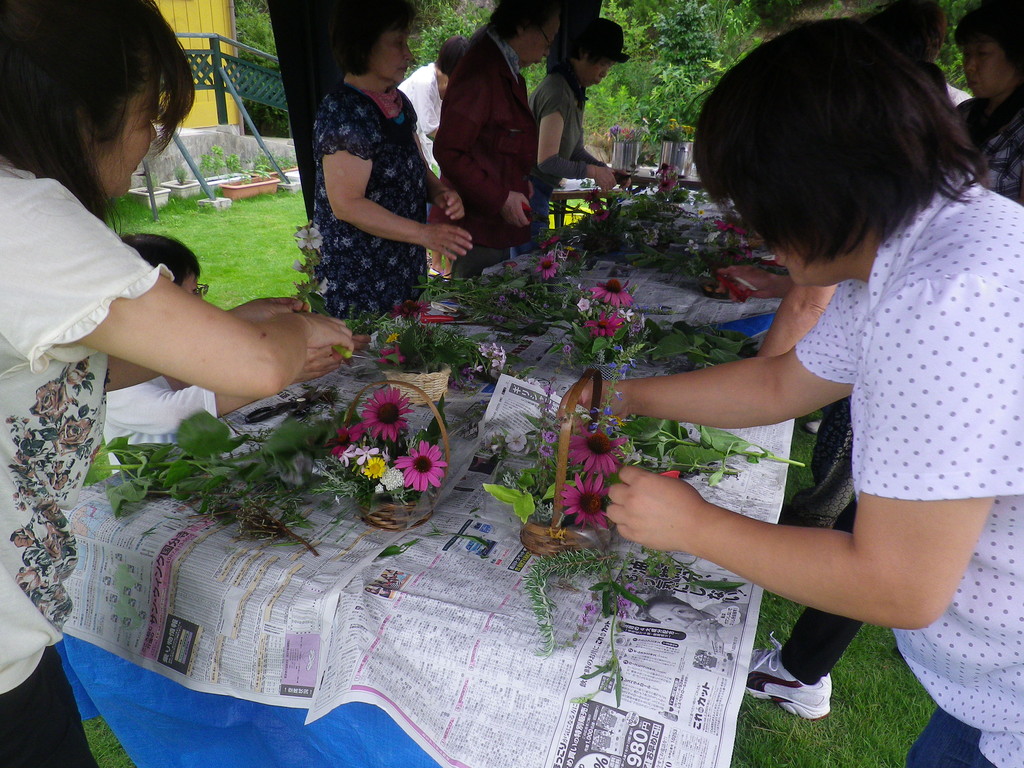2012.7.22 10:30~ ハーブの花アレンジ