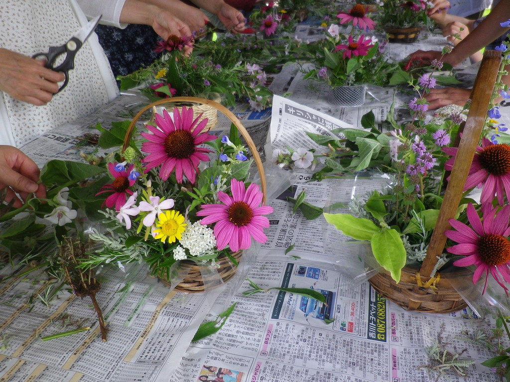 2012.7.22 10:30~ ハーブの花アレンジ