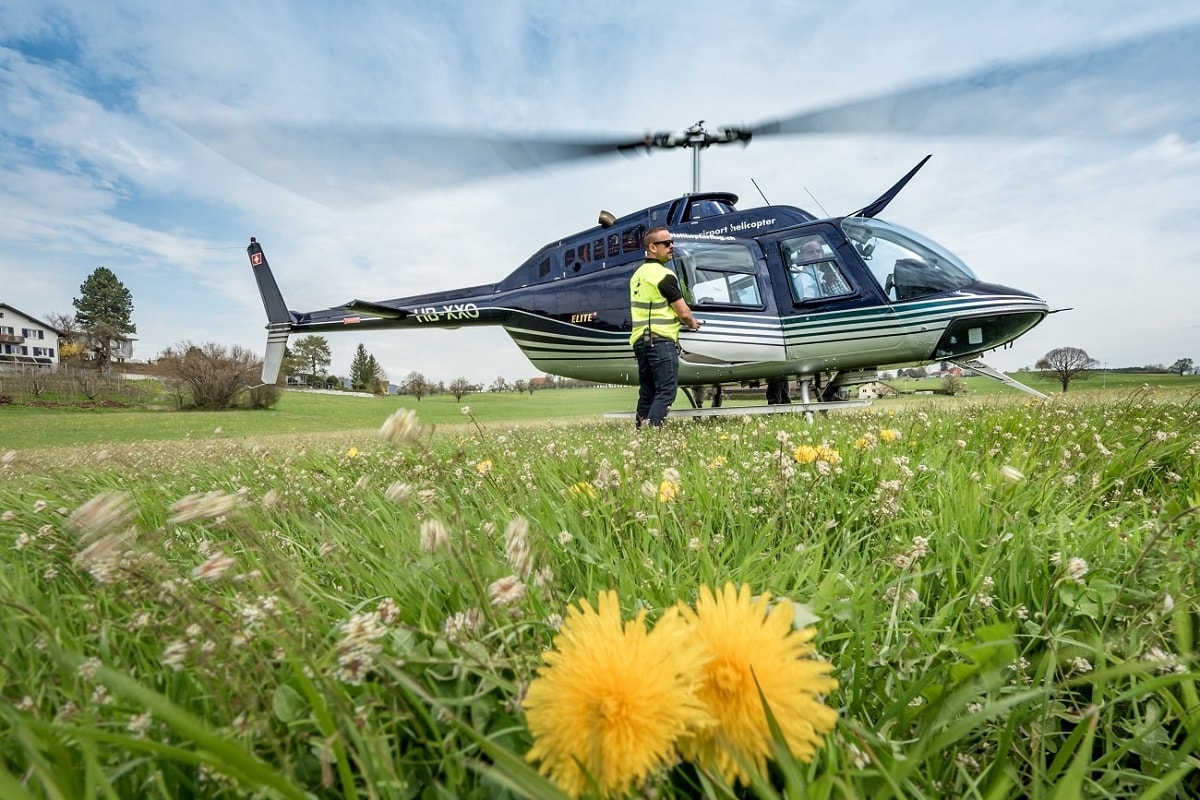 Elite Flights, Bell 206 Jet Ranger, HB-XXO, Rundflugtage Wängi Aktiv 2018, Helikopter-Flotte Luzern-Beromünster, Grenchen, Basel