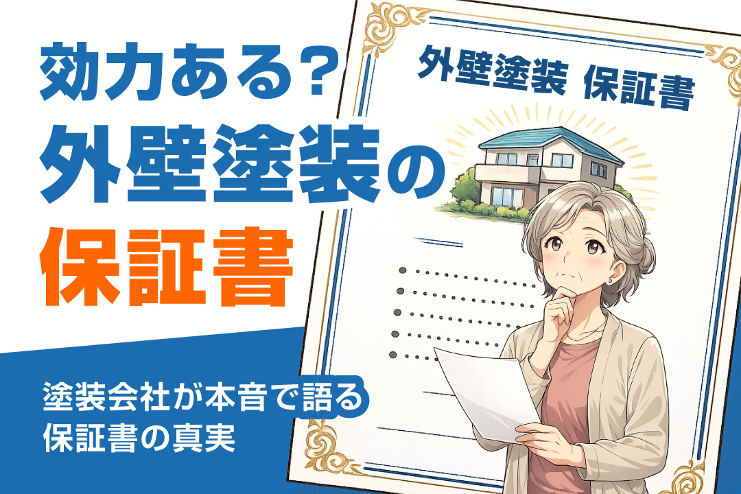 外壁塗装の保証書は効力ある？　塗装会社が語る本当の話