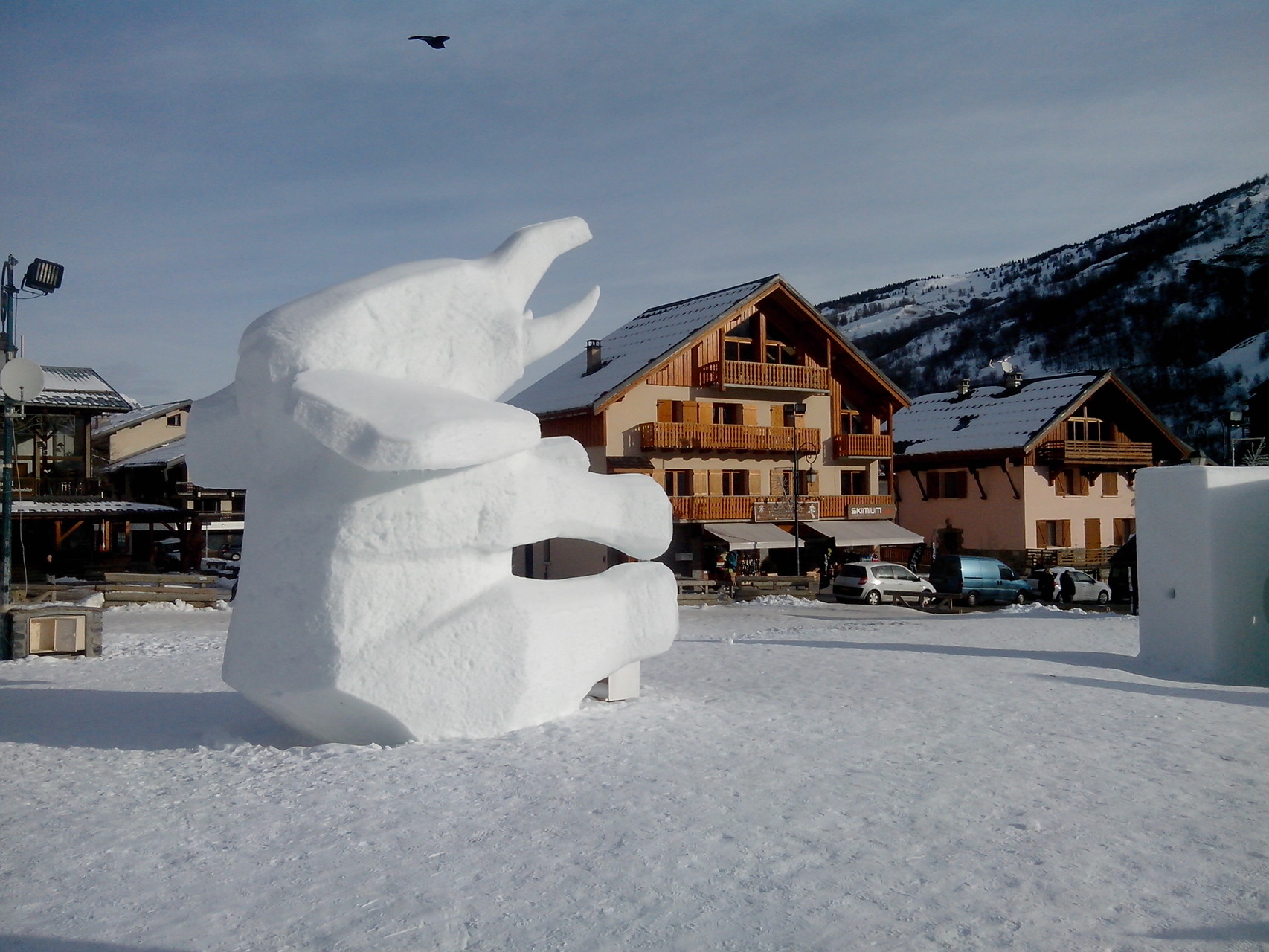 Concours international de scuplture sur neige