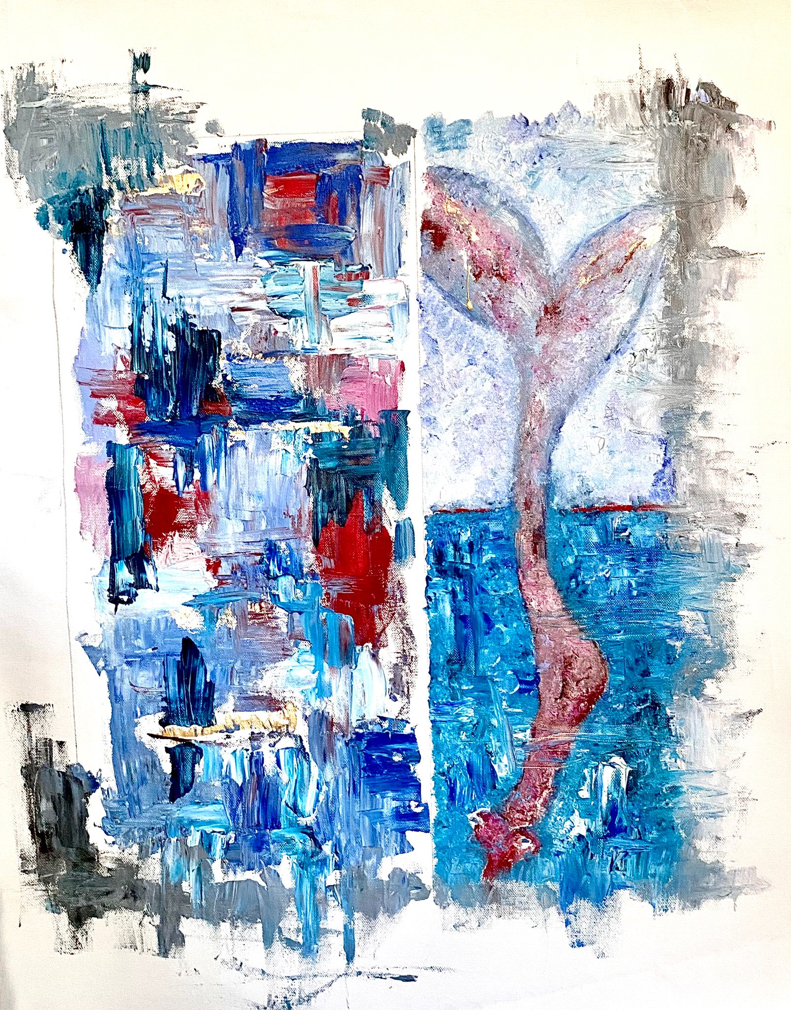 Immersione - olio su tela - 40x70