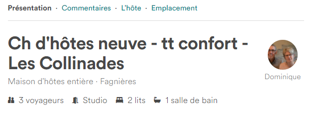 Les Collinades sur Airbnb location près de Chalons en Champagne