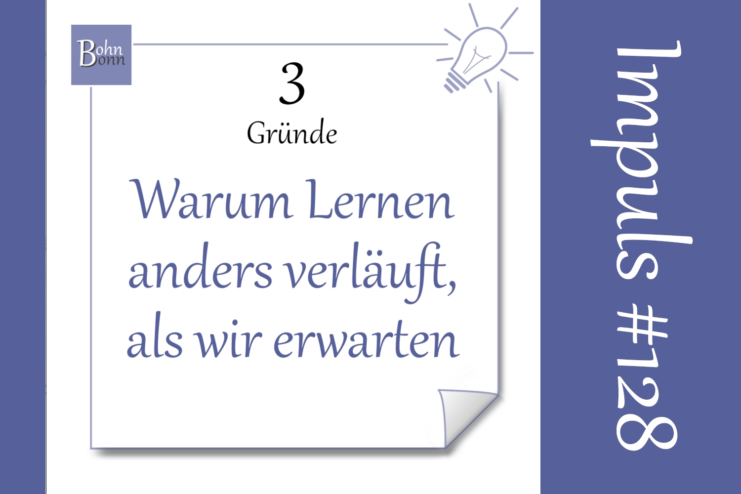 #128 - Lernen als Prozess – nicht nur als Ergebnis