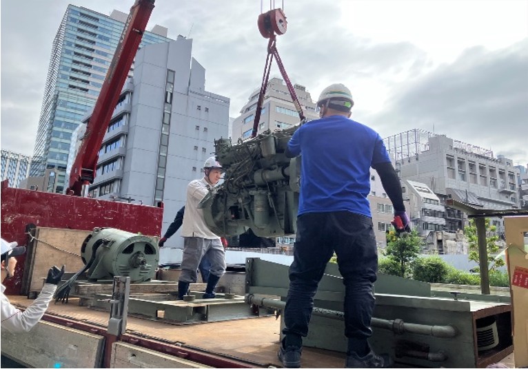 オフィス街での非常用発電機更新‼