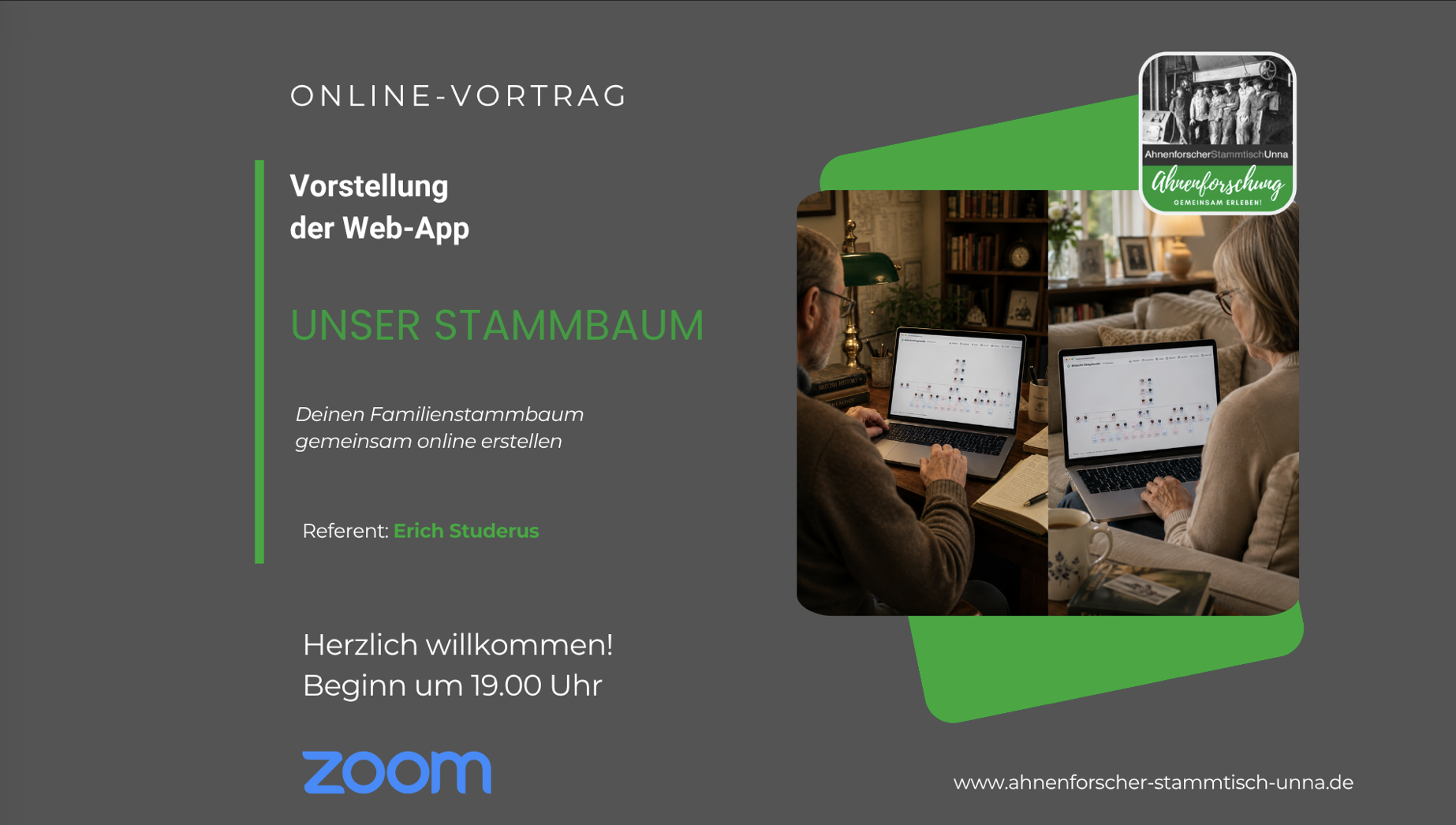 Mit Familienmitgliedern gemeinsam am Stammbaum bauen!
