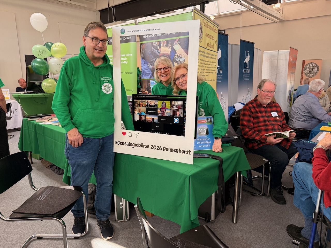 „Stammtisch-Tetris“ für die Genealogiebörse in Delmenhorst!