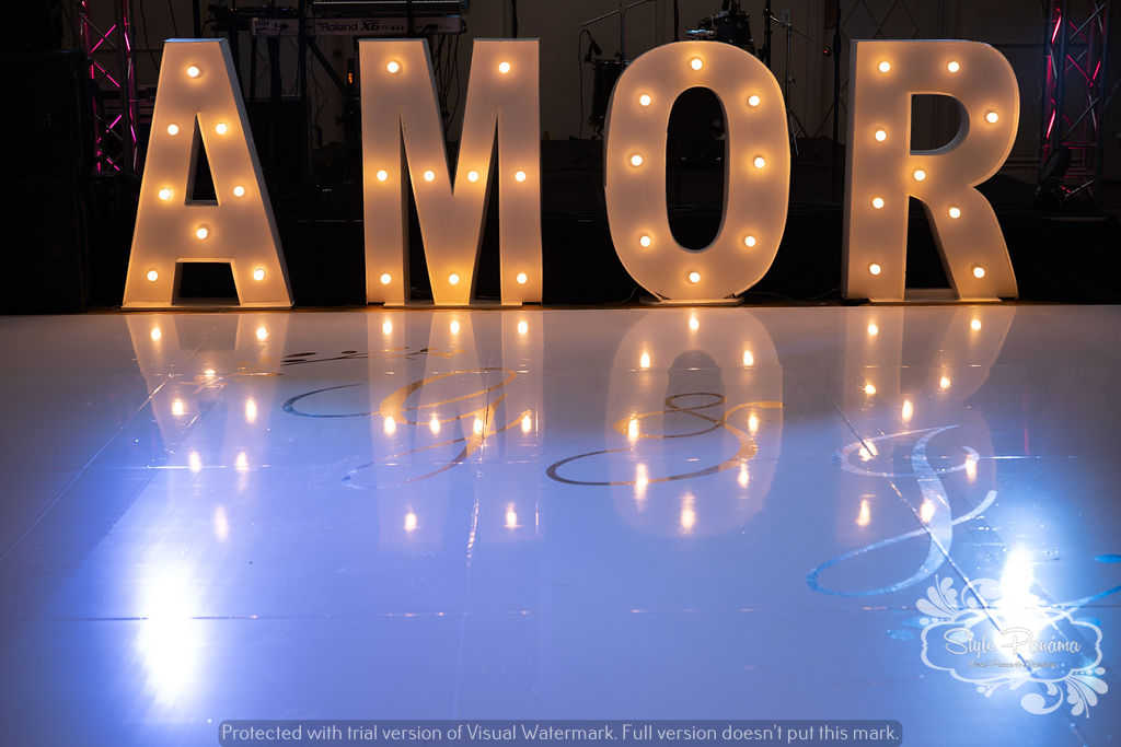 LETRAS CON ILUMINACIÓN PARA BODAS CON LUZ…