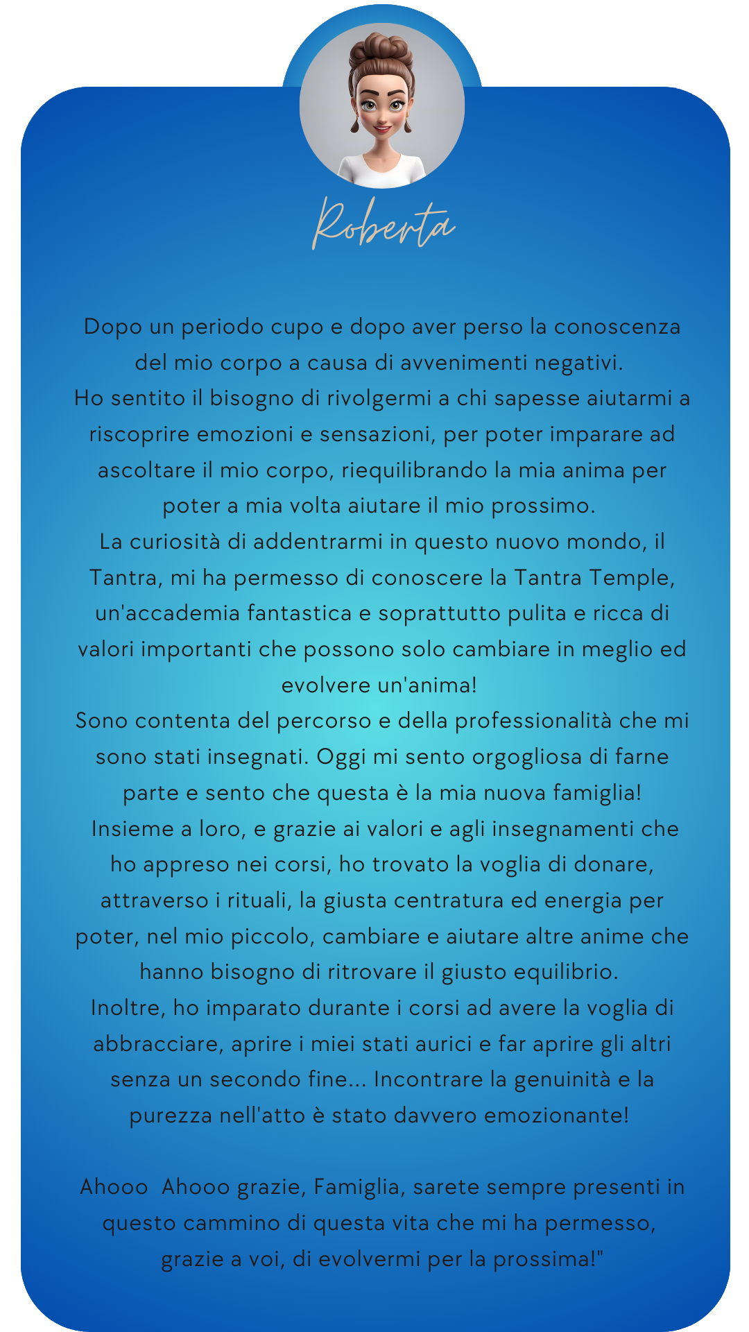 Recensione percorso individuale Tantra Temple Academy - Testimonianza di crescita personale - Trasformazione e connessione profonda - Recensione allievo - Esperienze di consapevolezza