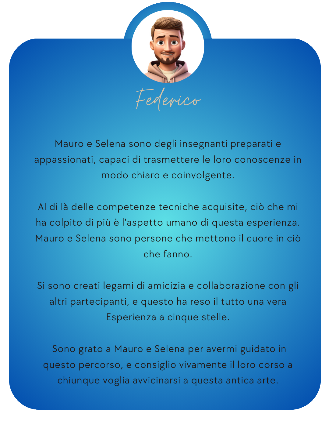 Recensione percorso individuale Tantra Temple Academy - Testimonianza di crescita personale - Trasformazione e connessione profonda - Recensione allievo - Esperienze di consapevolezza