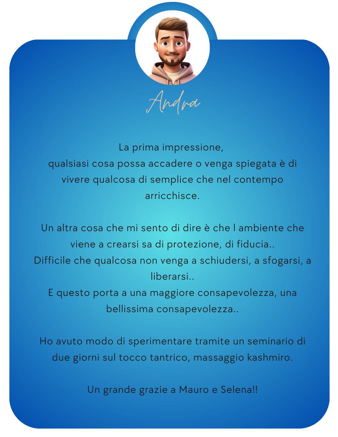 Recensione percorso individuale Tantra Temple Academy - Testimonianza di crescita personale - Trasformazione e connessione profonda - Recensione allievo - Esperienze di consapevolezza