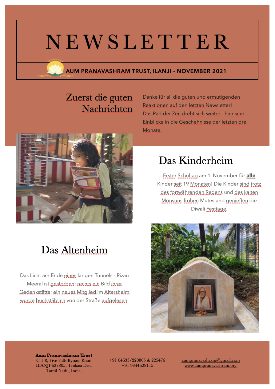 Newsletter Nov '21