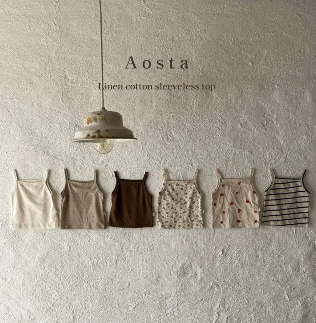 linen blend camisole #aosta　linen 55%/ cotton 45%