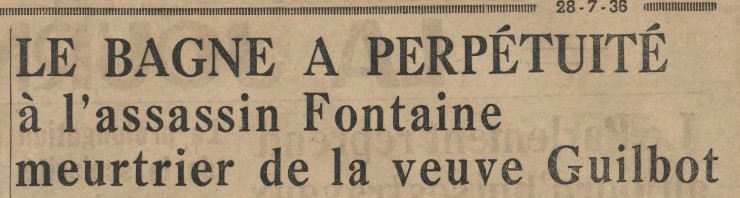 Extrait de presse : "Le Journal" - 28/07/1936