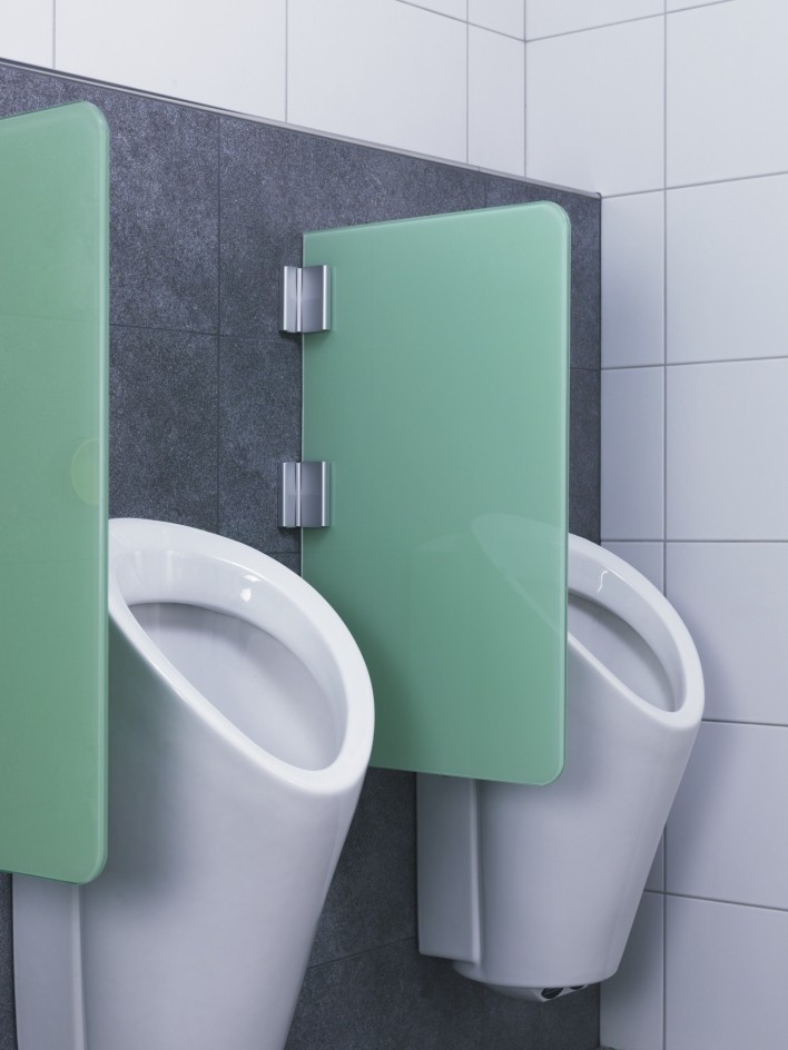Urinal Trennwand 40x90cm - Schamwand Für öffentliche Toiletten In Büros & Schulen