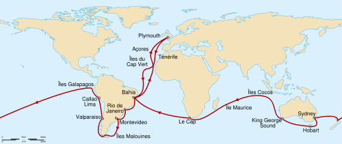 Le voyage de Darwin sur le BEAGLE