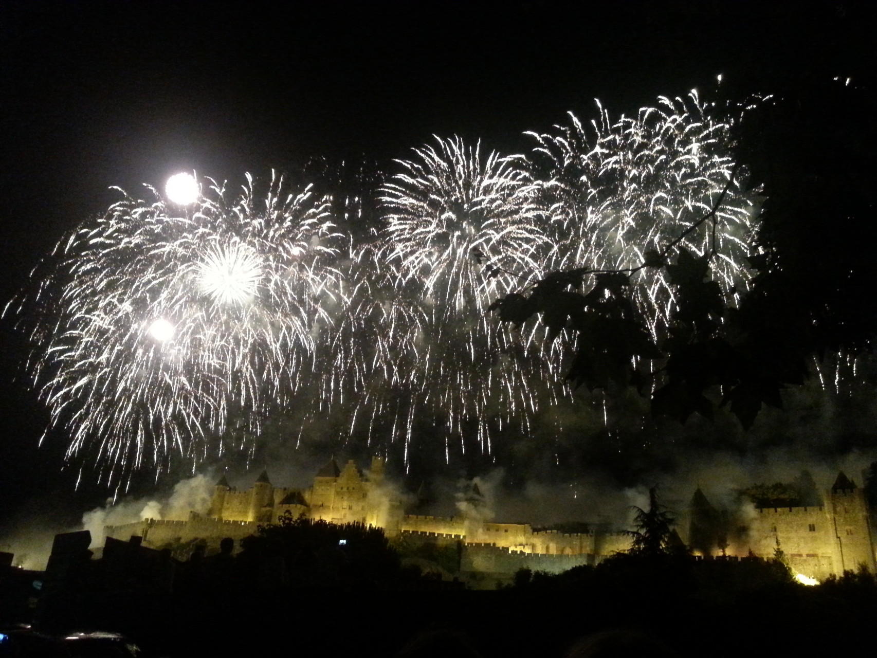 l'embrasement de la Cité de Carcassonne le 14 juillet