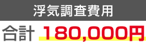 三重件の浮気調査費用例