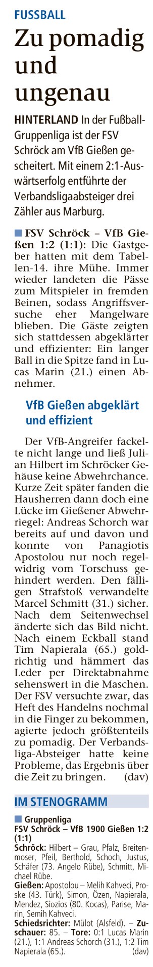 Hinterländer Anzeiger vom 08.10.2017