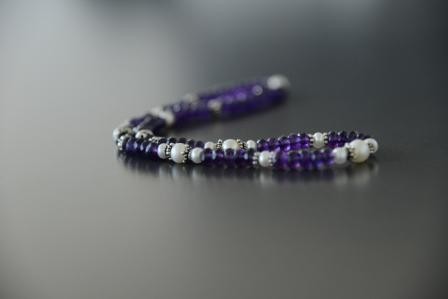 Amethyst, Zuchtperlen, Silber