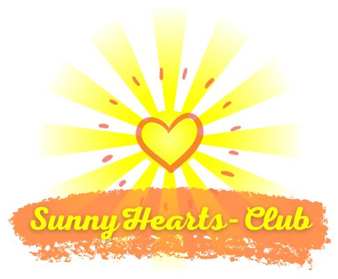 SunnyHearts-Club Logo, Lebensfreude wiederfinden, Lebensfreude aktivieren, Selbstliebe lernen und Klarheit über dich selbst gewinnen..