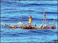 Man says he survived at sea for two weeks by eating coconuts