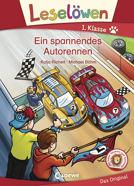 Leselöwen 1. Klasse: Ein spannendes Autorennen - von Katja Richert, erschienen 2018 im Loewe Verlag