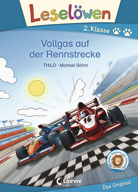 Leselöwen 2. Klasse: Vollgas auf der Rennstrecke - von THiLO, erschienen 2019 im Loewe Verlag