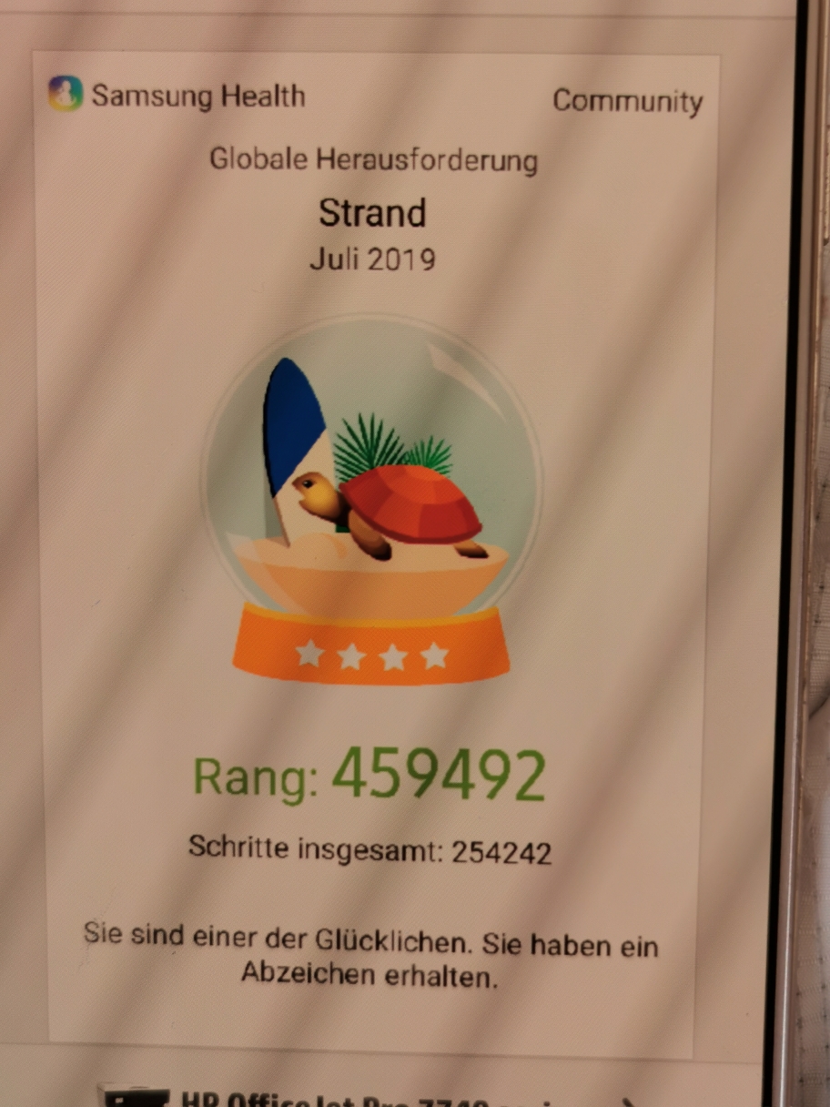 Die Strand Challenge 200000 Schritte in einem Monat