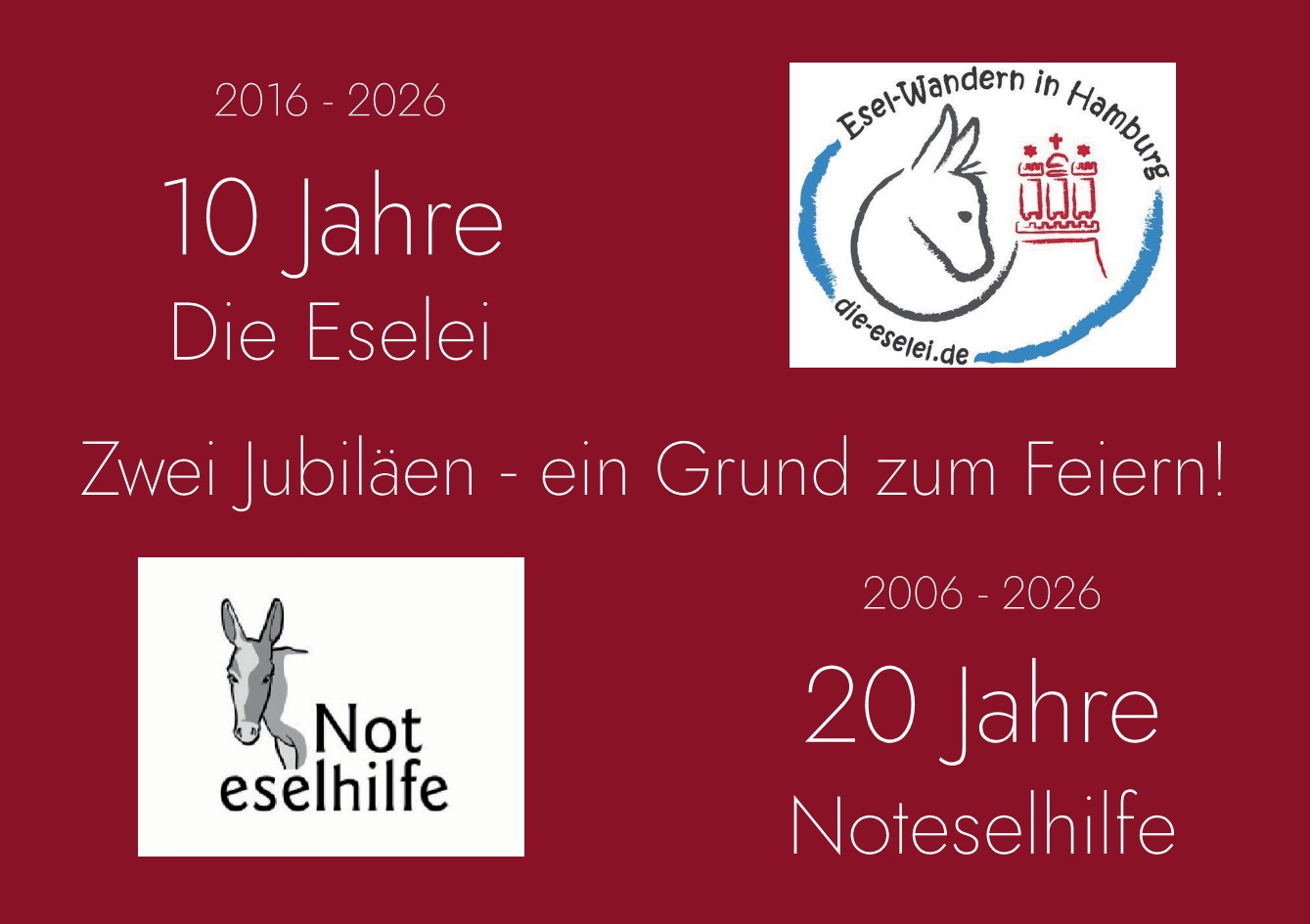 Zwei Jubiläen – ein Grund zum Feiern!